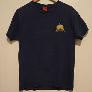 Okinawa Orion Beer Navy Blue T-Shirt with Crest Emblem